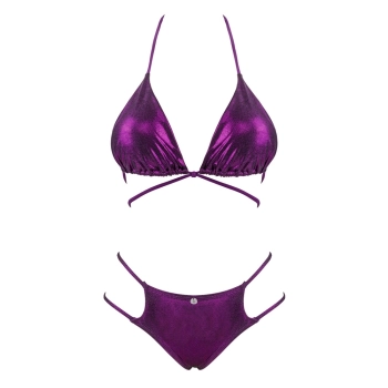 Obsessive - Seksowne Bikini Balitta W Połyskującym Fiolecie S