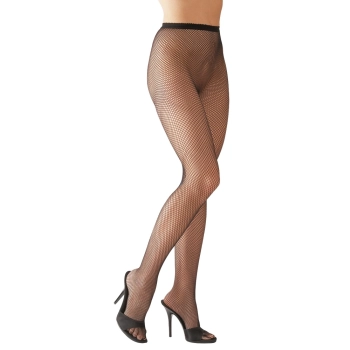 Cottelli LEGWEAR - Klasyczne Czarne Rajstopy Kabaretki S-L