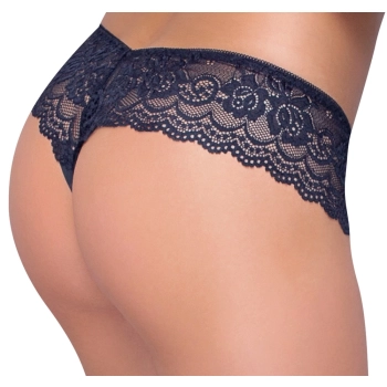 Cottelli LINGERIE - Wysokie Stringi Z Delikatnej Elastycznej Koronki XL