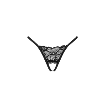 Obsessive - Stringi Z Delikatnej Koronki W Kwiaty Bez Kroku Serafia M/L
