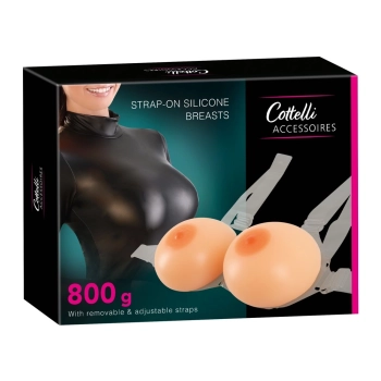 Cottelli ACCESSOIRES - Realistyczne Piersi Silikonowe Z Ramiączkami 800 g