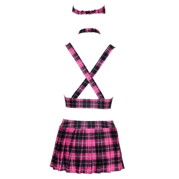 Cottelli COSTUMES - 4-Częściowy Strój W Kratę Gorącej Uczennicy S