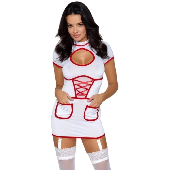 Cottelli COSTUMES - Seksowny Strój Zalotnej Pielęgniarki L