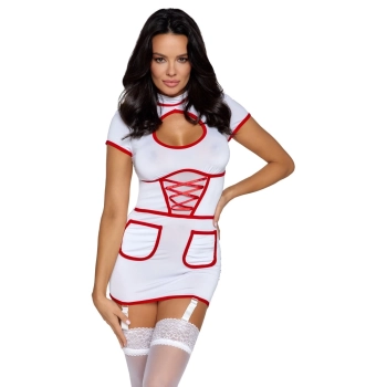 Cottelli COSTUMES - Seksowny Strój Zalotnej Pielęgniarki L