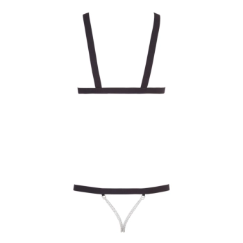 Bad Kitty - Seksowne Body Z Paseczków Otwarte Czarne S-L