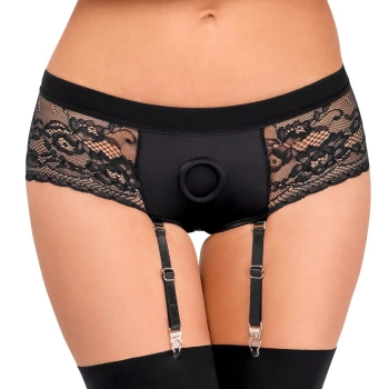 Bad Kitty - Seksowne Koronkowe Strap-On Z Paskami Do Pończoch XS