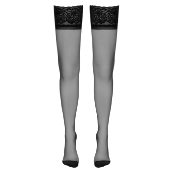 Cottelli LEGWEAR - Pończochy Podtrzymujące Z Ozdobnym Szwem I Koronką 5