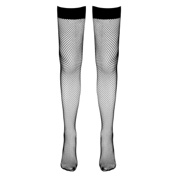 Cottelli LEGWEAR - Seksowne Klasyczne Czarne Pończochy Kabaretki S