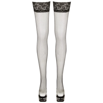 Cottelli LEGWEAR - Seksowne Pończochy Kabaretki Z Elegancką Koronką 7