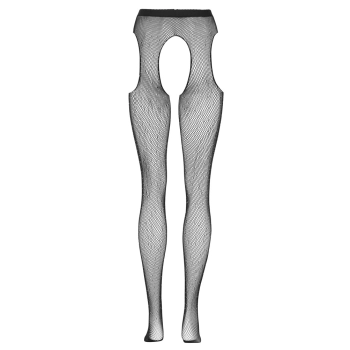 Cottelli LEGWEAR - Rajstopy Do Pończoch Z Siateczki Z Brokatowymi Kamieniami S-L