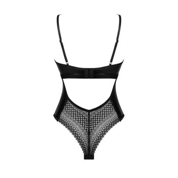 Obsessive - Seksowne Czarne Matowe Body Norides XL/2XL