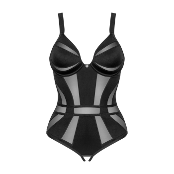 Obsessive - Seksowne Body Z Małą Ozdobą Między Piersiami Bez Krocza Chic Amoria XS/S