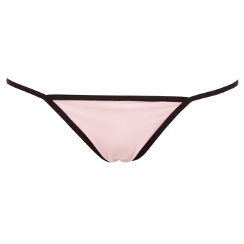 Cottelli LINGERIE - Seksowna Różowa Koszulka Nocna Z Koronką + Stringi M