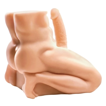 PET - Realistyczny Męski Tors Z Penisem W Pozycji Na Kolanach