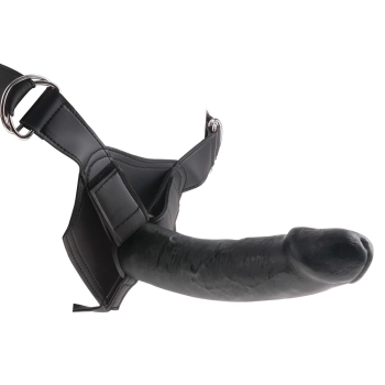 King Cock - Realistyczne Dildo Strap-On 23 CM Ciemny Kolor Skóry