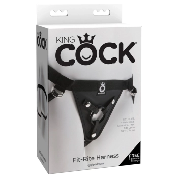 King Cock - Uprząż Strap-On Do Wibratorów I Dildo King Cock Czarna