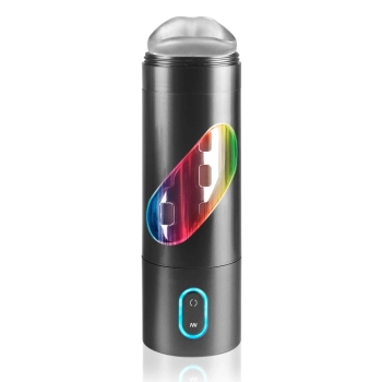 PET - Wibrujący Masturbator Z 9 Trybami Wibracji Czarny