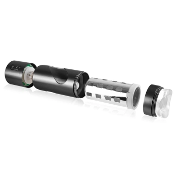 PET - Wibrujący Masturbator Z 9 Trybami Wibracji Czarny