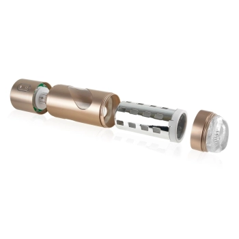 PET - Wibrujący Masturbator Odbyt Z 9 Trybami Wibracji Srebrny