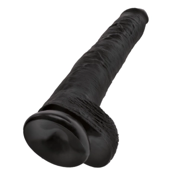 King Cock - Realistyczne Duże Dildo Z Przyssawką 36 CM Czarny