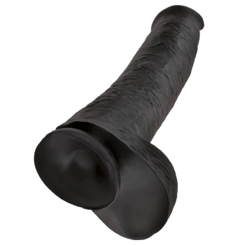 King Cock - Realistyczne Duże Dildo Z Przyssawką 38 CM Czarny