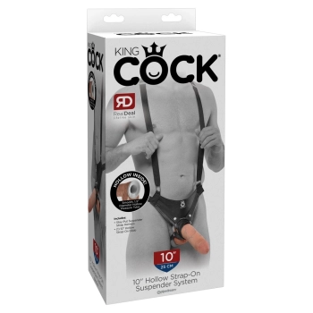 King Cock - Realistyczne Dildo Strap-On Na Szelkach 25 CM