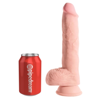 King Cock Plus - Realistyczne Dildo Z Jądrami I Przyssawką 25 CM Jasny Kolor Skóry