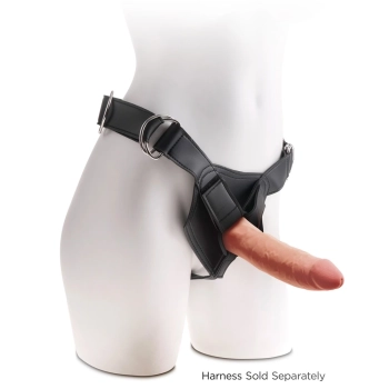 King Cock Plus - Realistyczne Naturalne Dildo Z Przyssawką 18 CM Ciemny Kolor Skóry