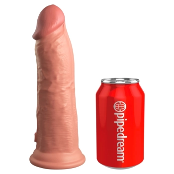 King Cock Elite - Realistyczne Silikonowe Dildo Z Przyssawką 20 CM Jasny Kolor Skóry