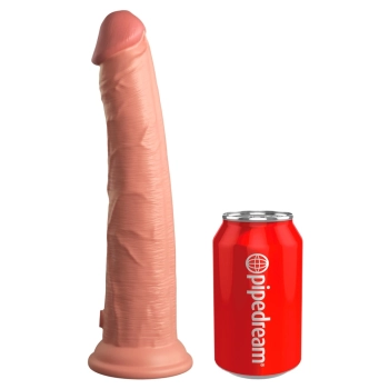 King Cock Elite - Realistyczne Silikonowe Dildo Z Przyssawką 25 CM Jasny Kolor Skóry